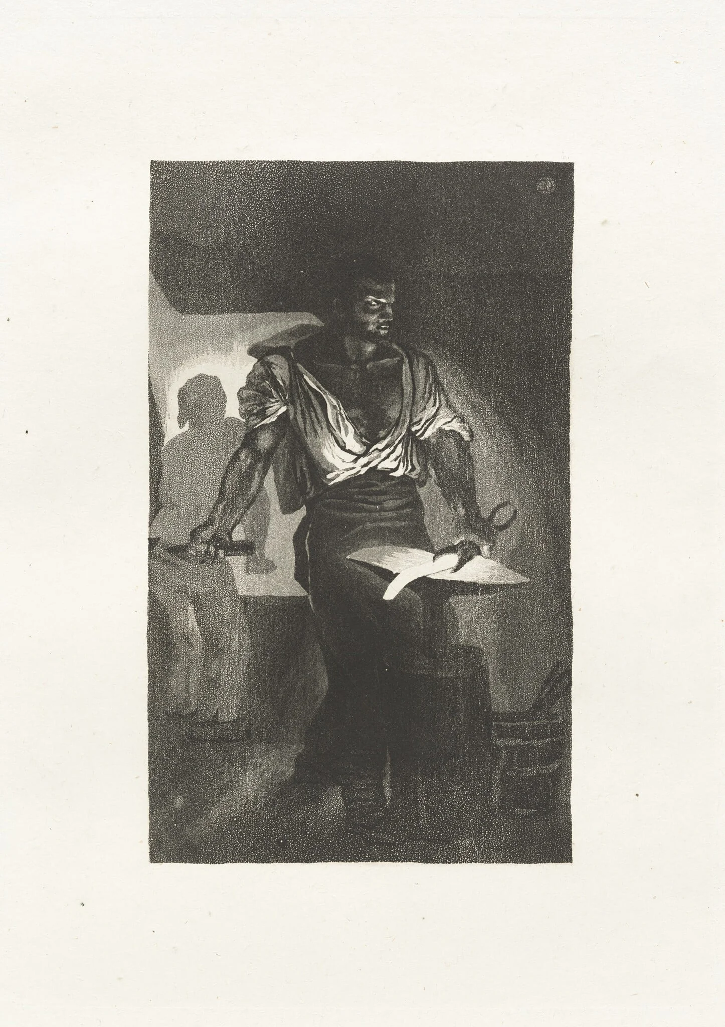 A Blacksmith (Un Forgeron), detail