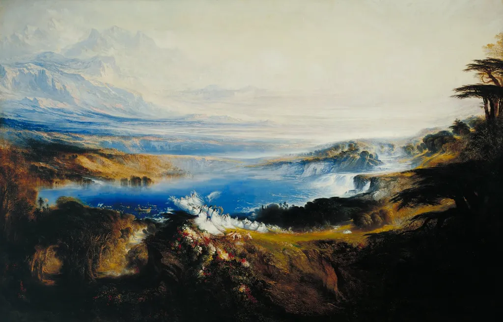 The Plains of Heaven, by John Martin, oil, 1851