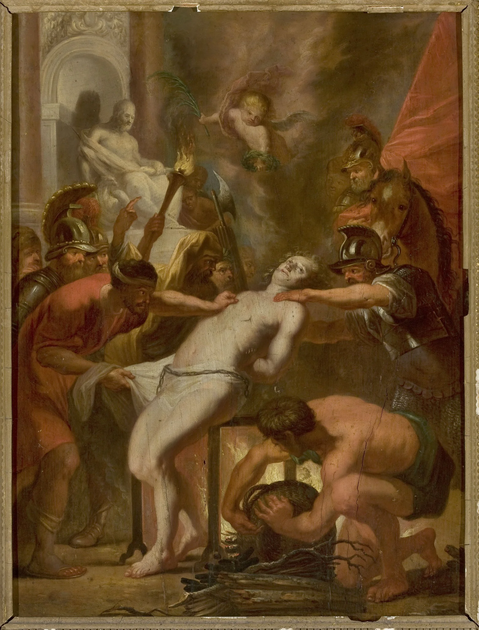 Martyrdom of St. Lawrence, detail
