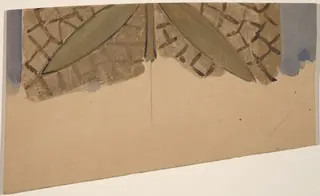 Study for a Border Design [recto], by Charles Sprague Pearce, graphite, 1894