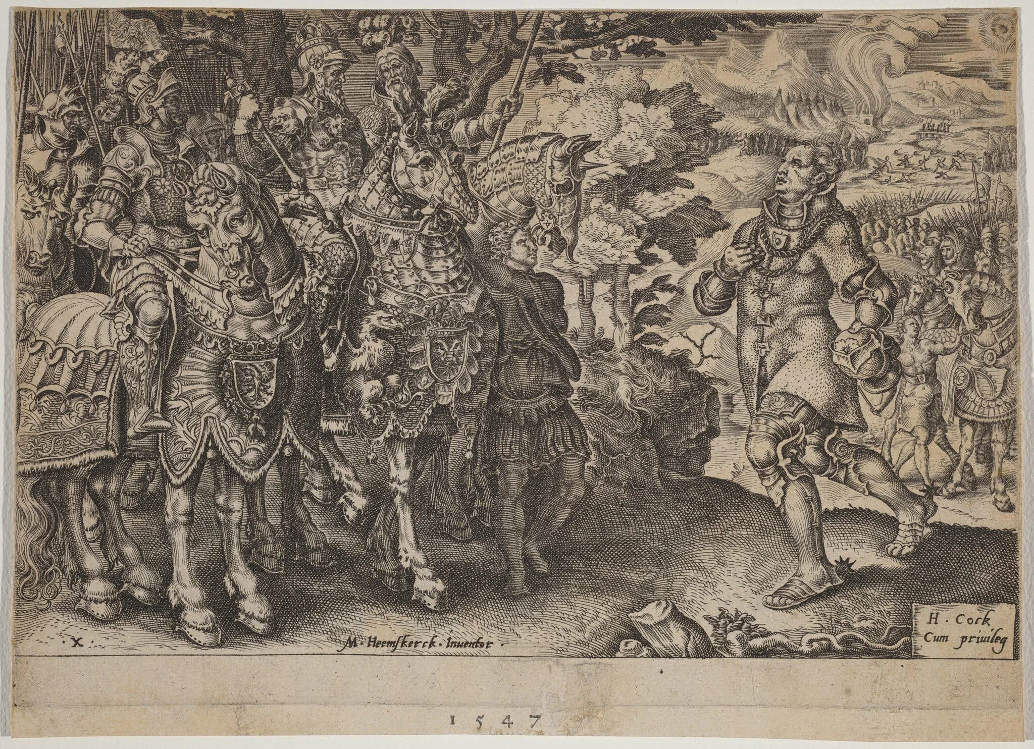 The Surrender of John Frederick, Elector of Saxony, After the Battle of Mühlberg, detail