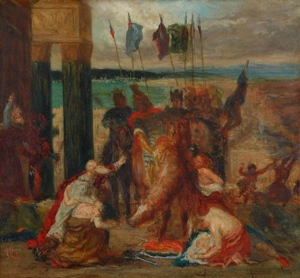 L'Entrée des croisés à Constantinople, detail