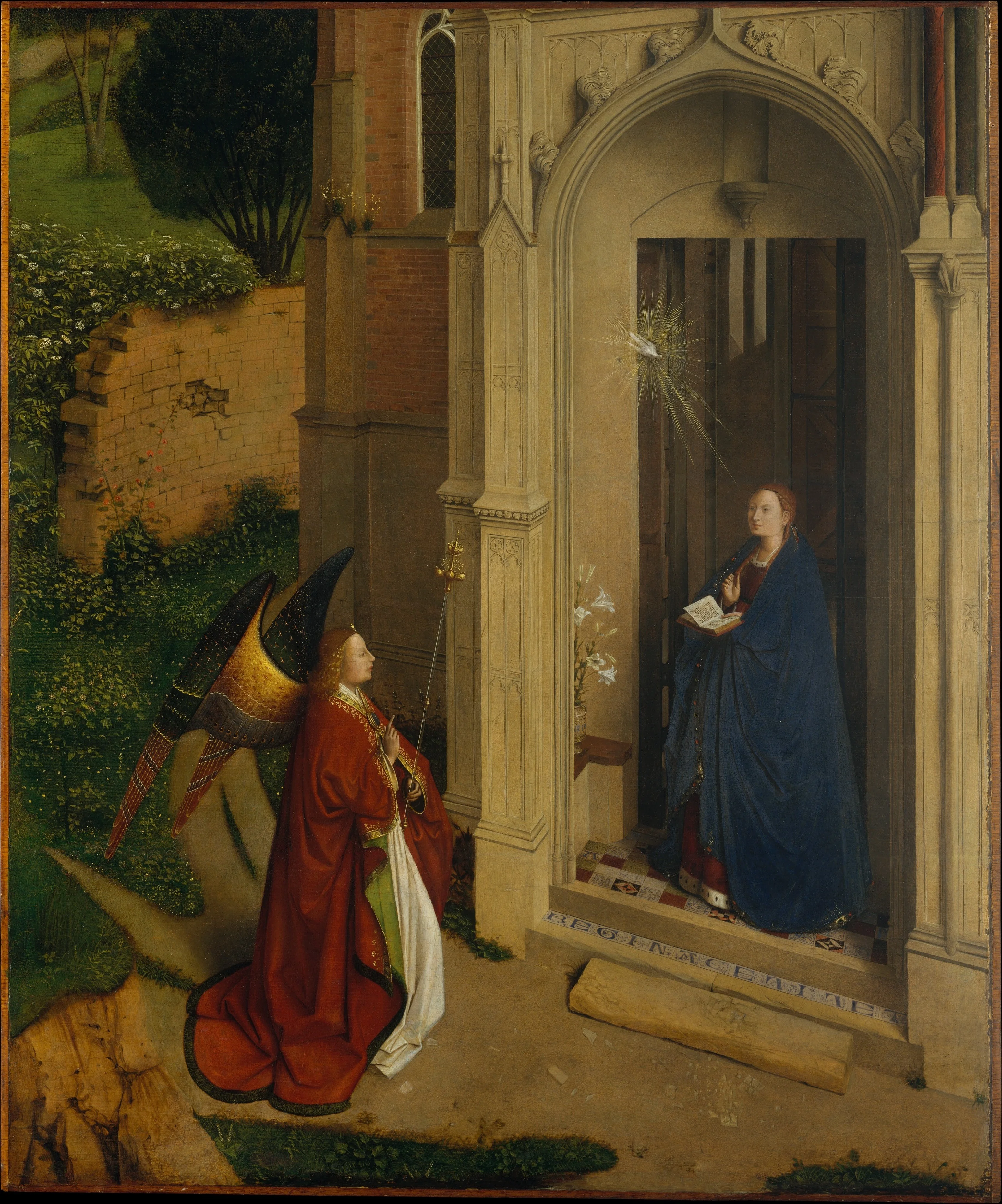 The Annunciation, detail