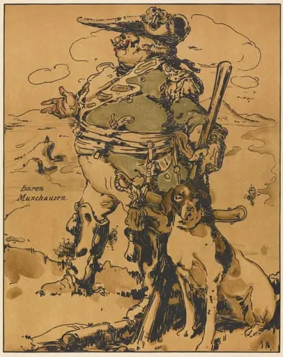 Characters of Romance: Baron Muchausen, by William Nicholson, 1900