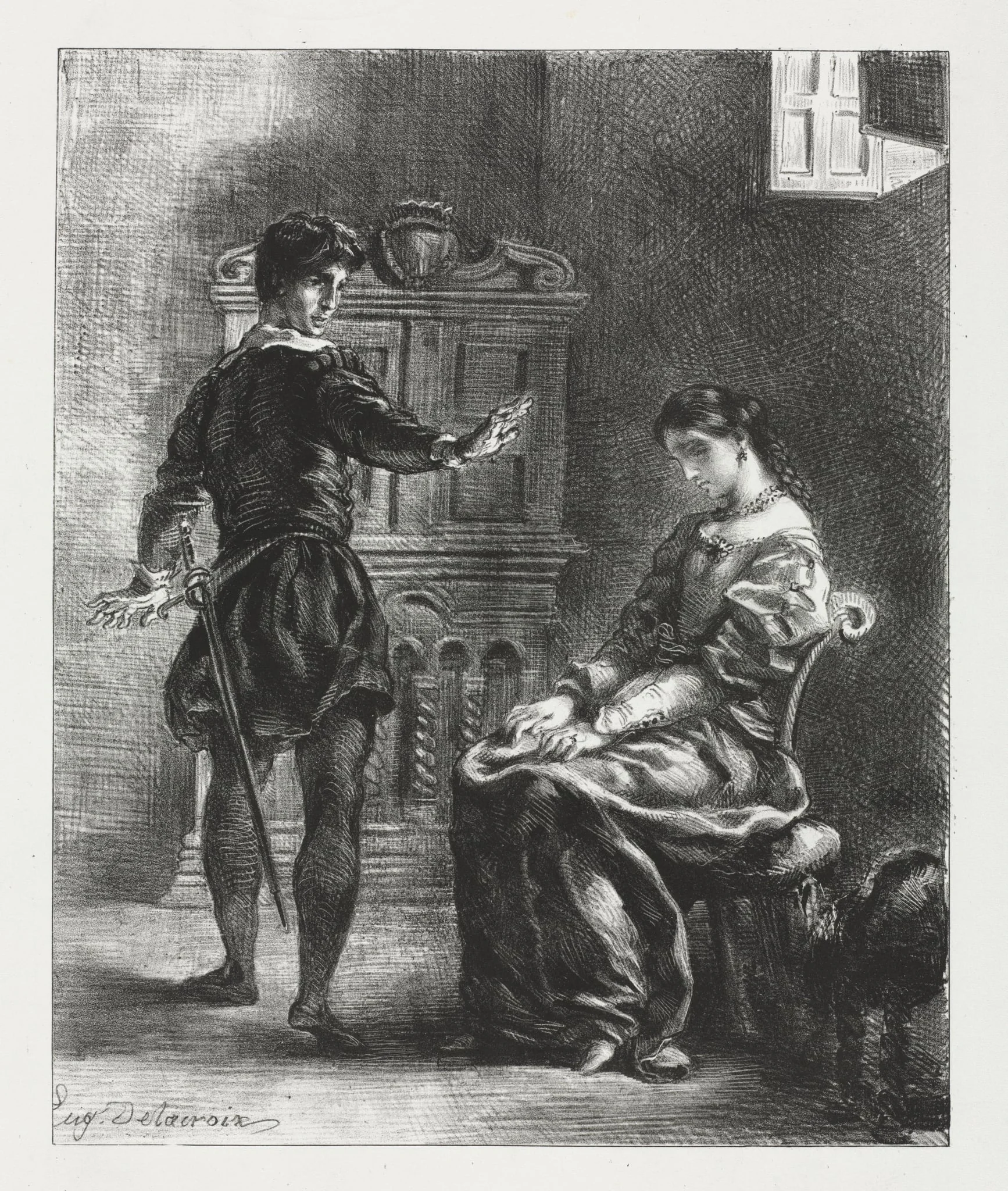 Hamlet: Hamlet and Ophelia, detail