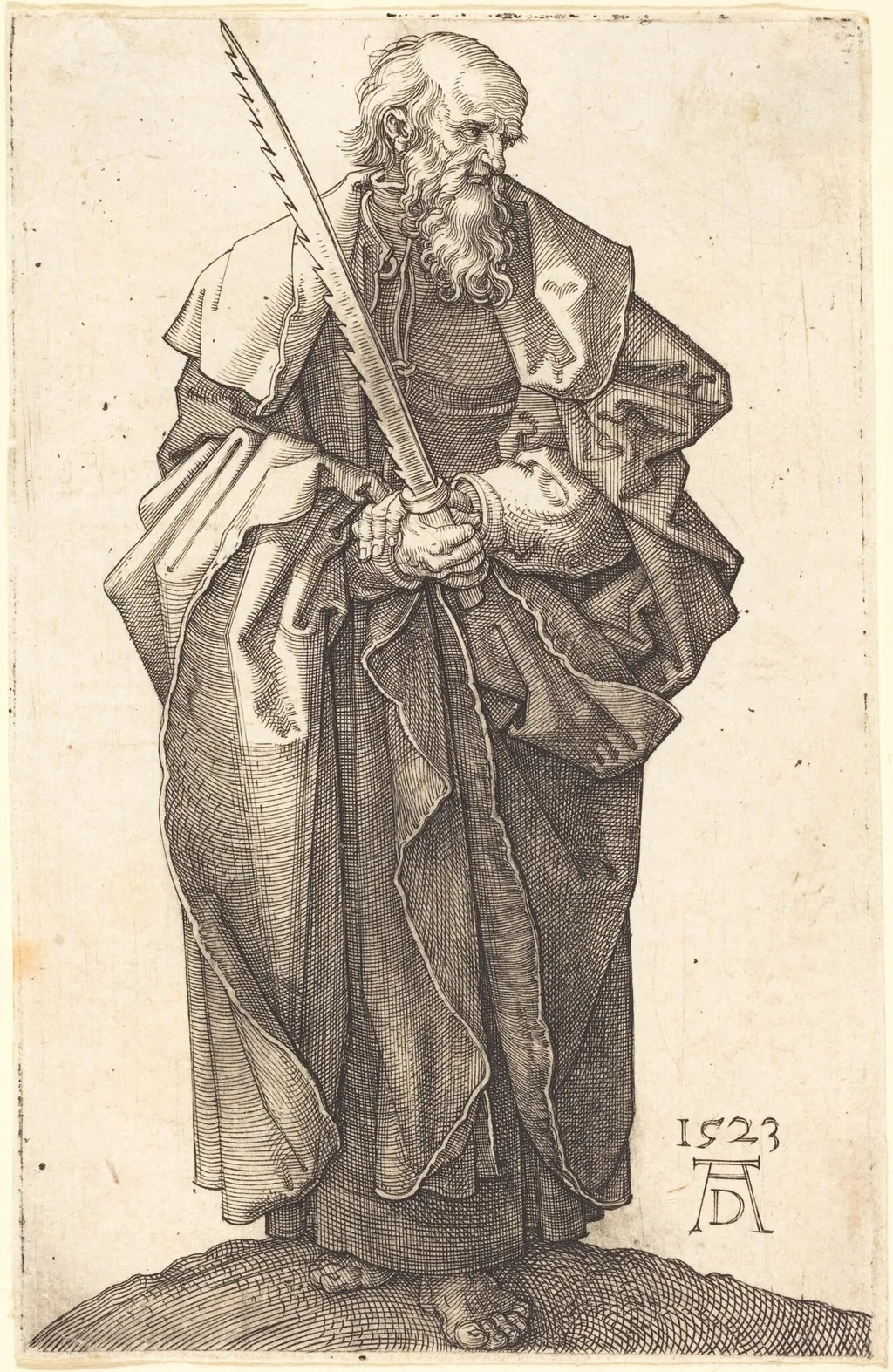 Saint Simon, by Albrecht Dürer, ink, 1523