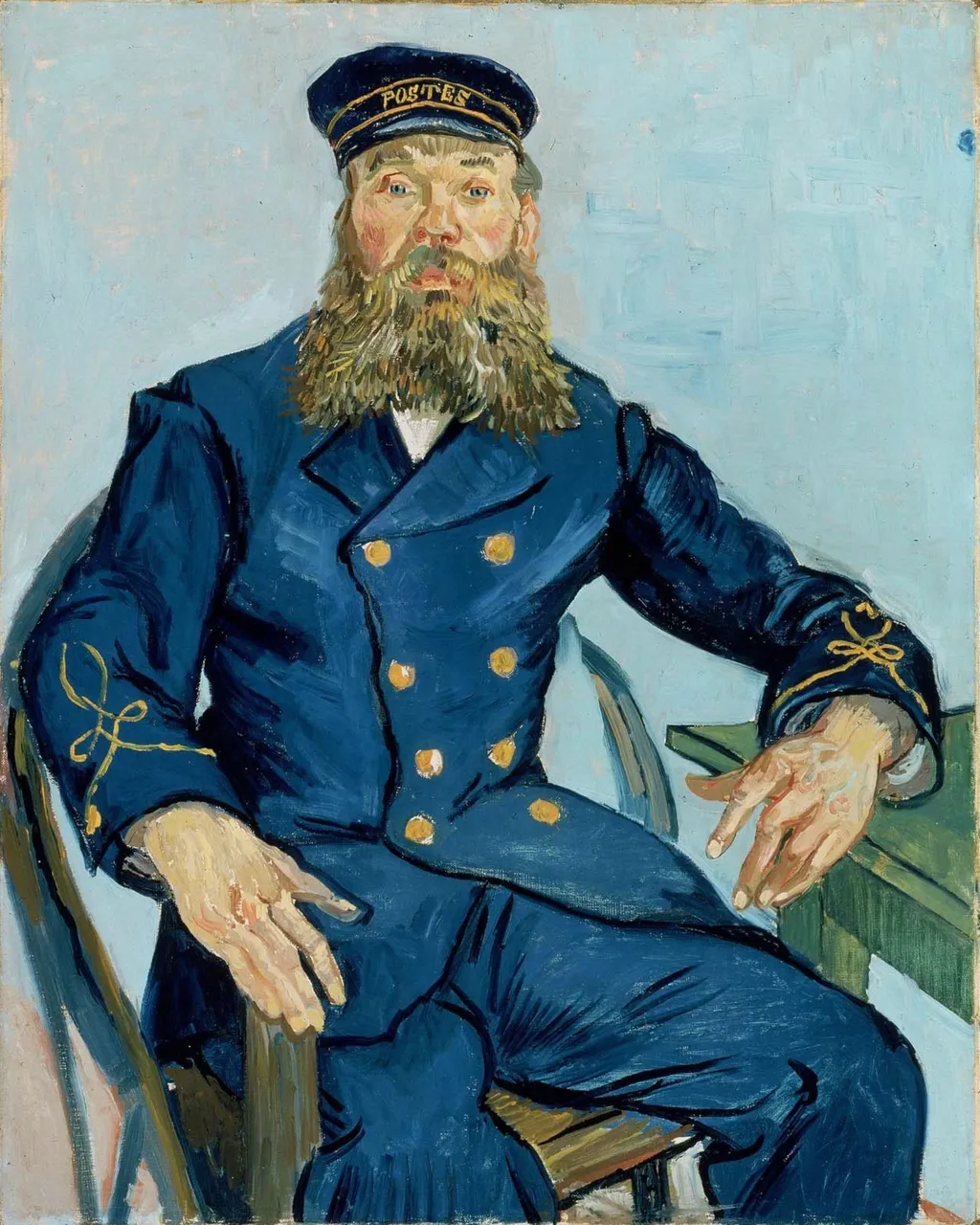 Postman Joseph Roulin, by Vincent van Gogh, oil