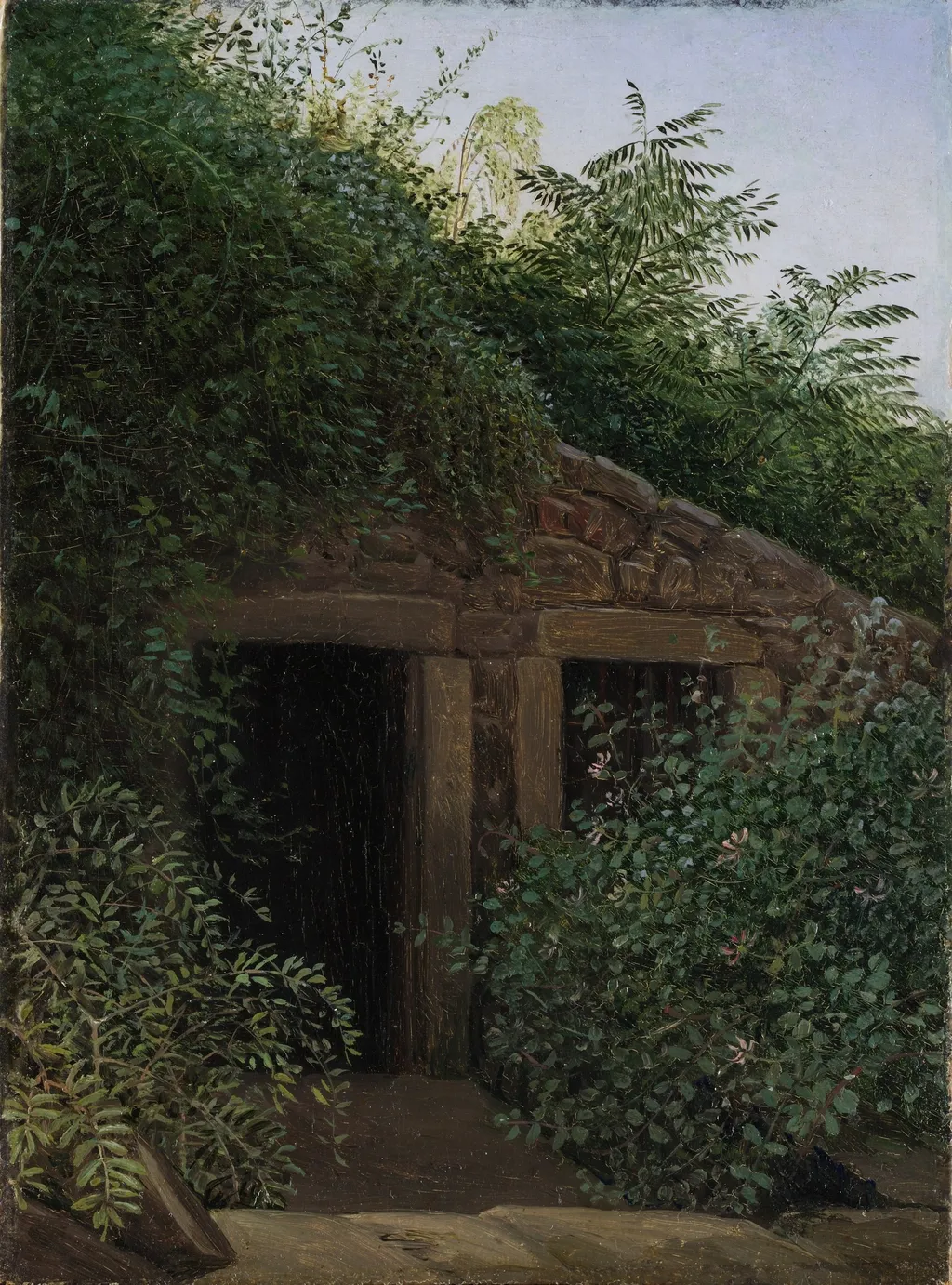 An Overgrown Mineshaft, by Carl Gustav Carus, unspecified, 1824
