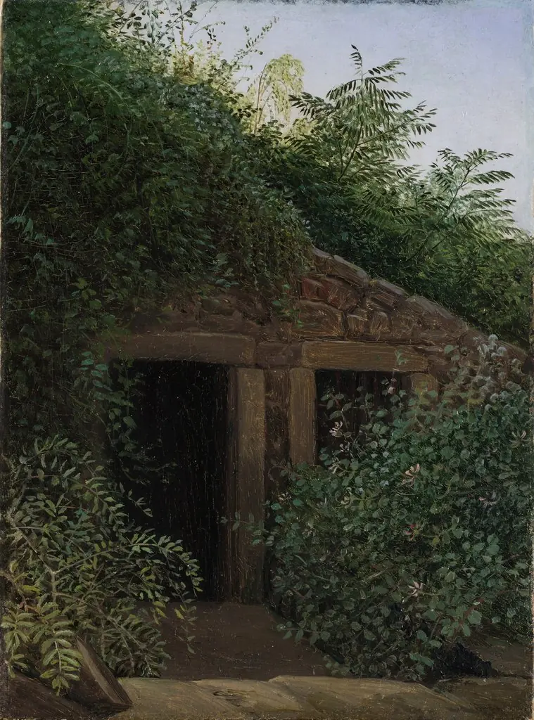 An Overgrown Mineshaft, by Carl Gustav Carus, unspecified, 1824