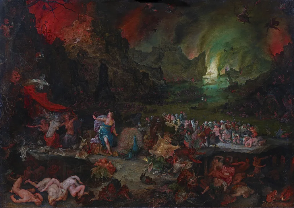 Juno in the Underworld, by Jan Brueghel, the elder, unspecified, 1598