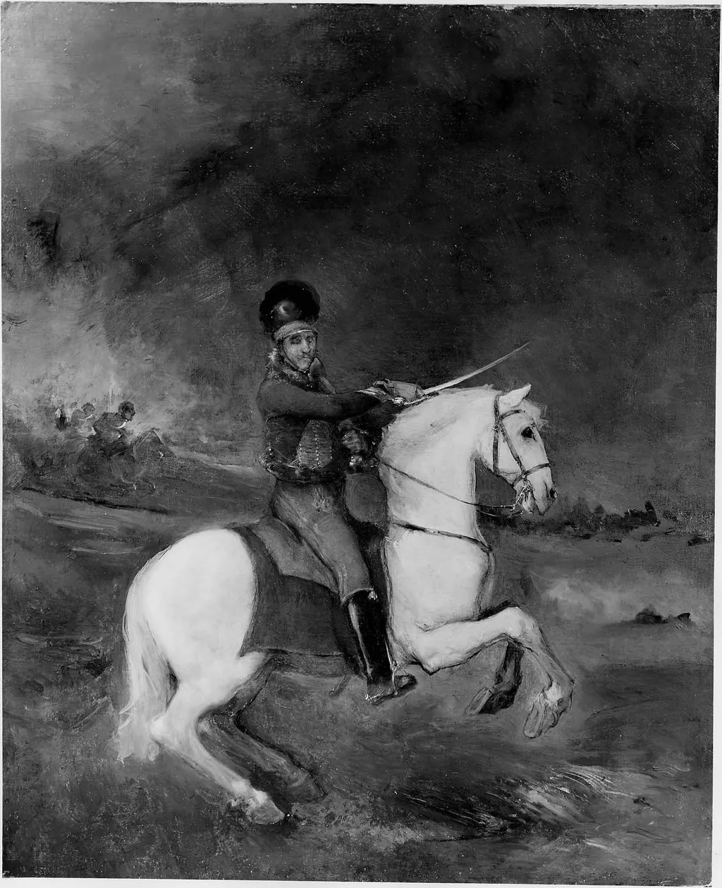 Officer on Horseback, by Francisco Goya, oil