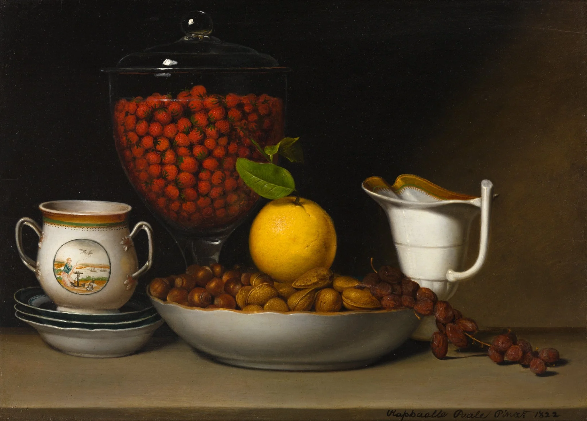 Still Life—Strawberries, Nuts, &c., detail