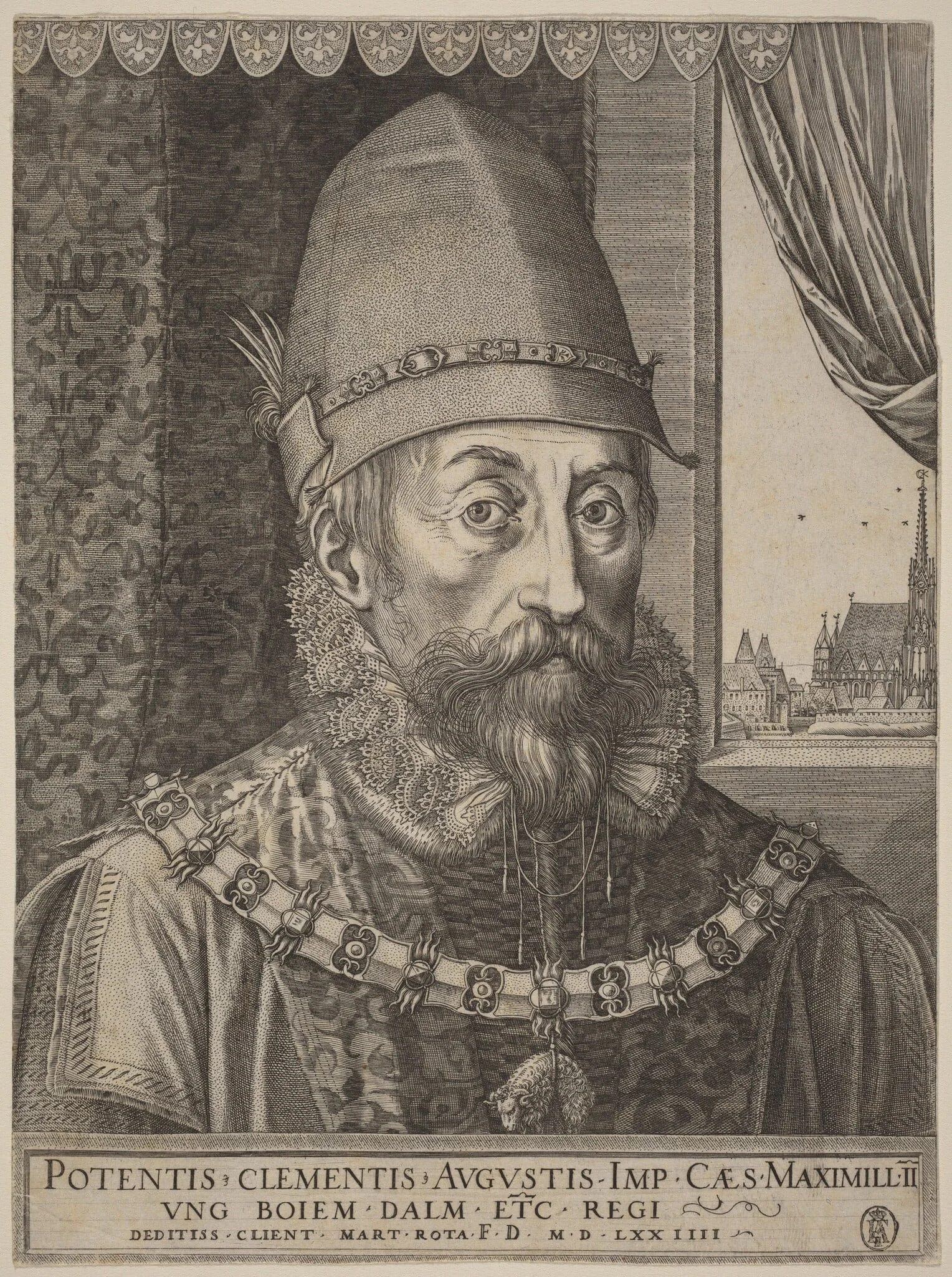 Emperor Maximilian II, detail