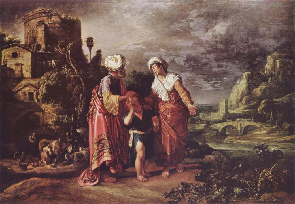 De wegzending van Hagar en Ismaël, by Pieter Lastman, unspecified, 1612