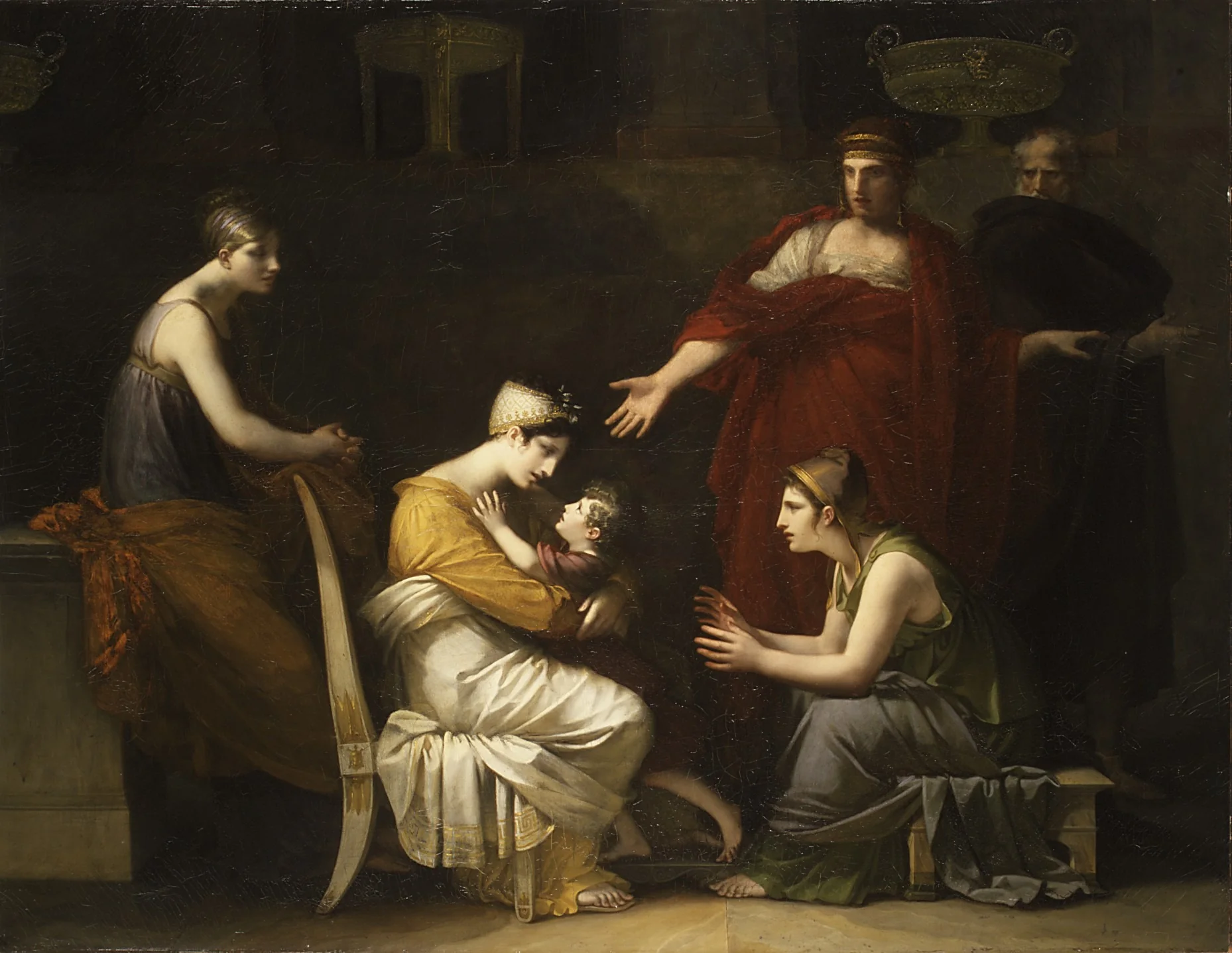 Andromache and Astyanax, detail