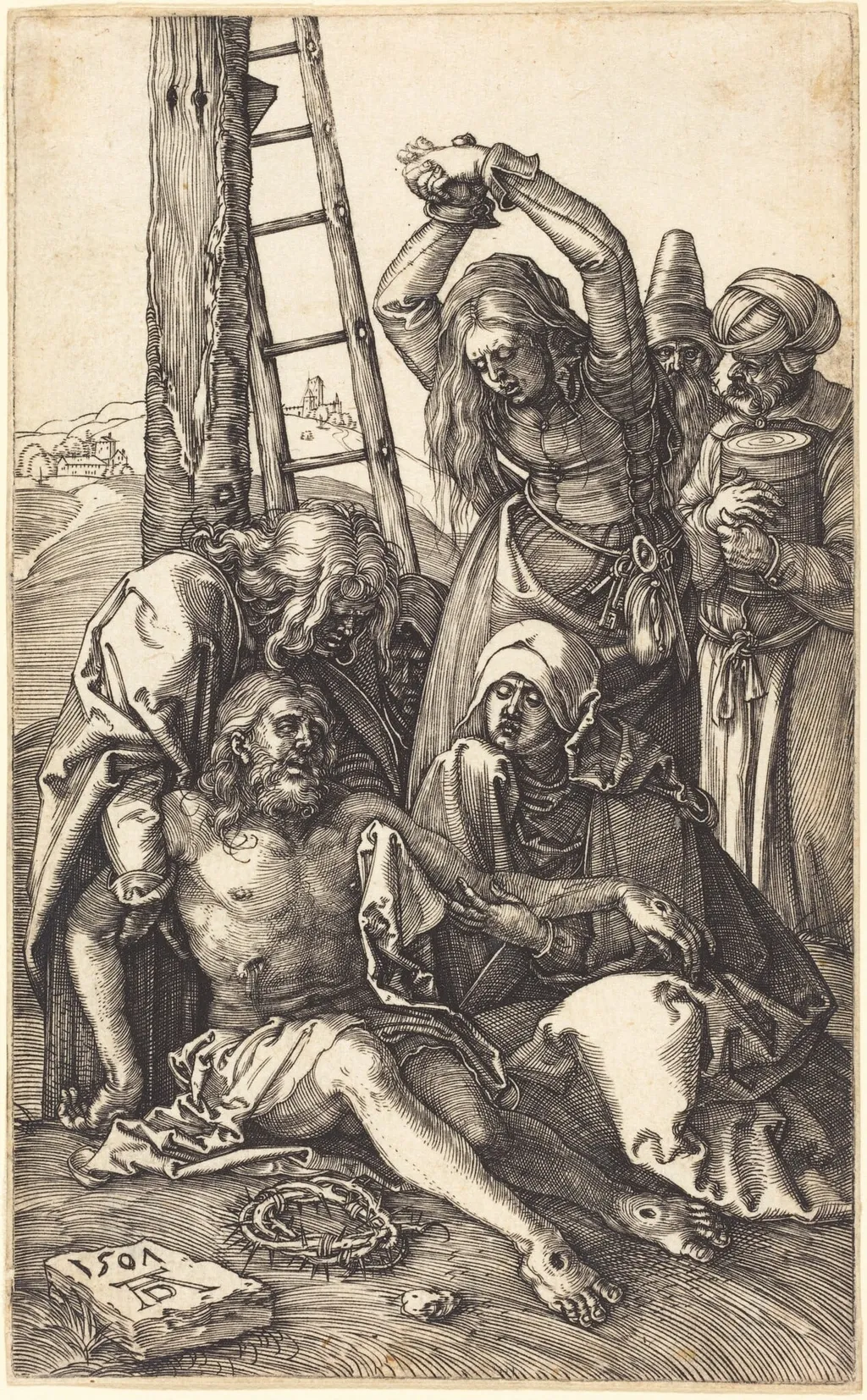 The Lamentation, by Albrecht Dürer, ink, 1507