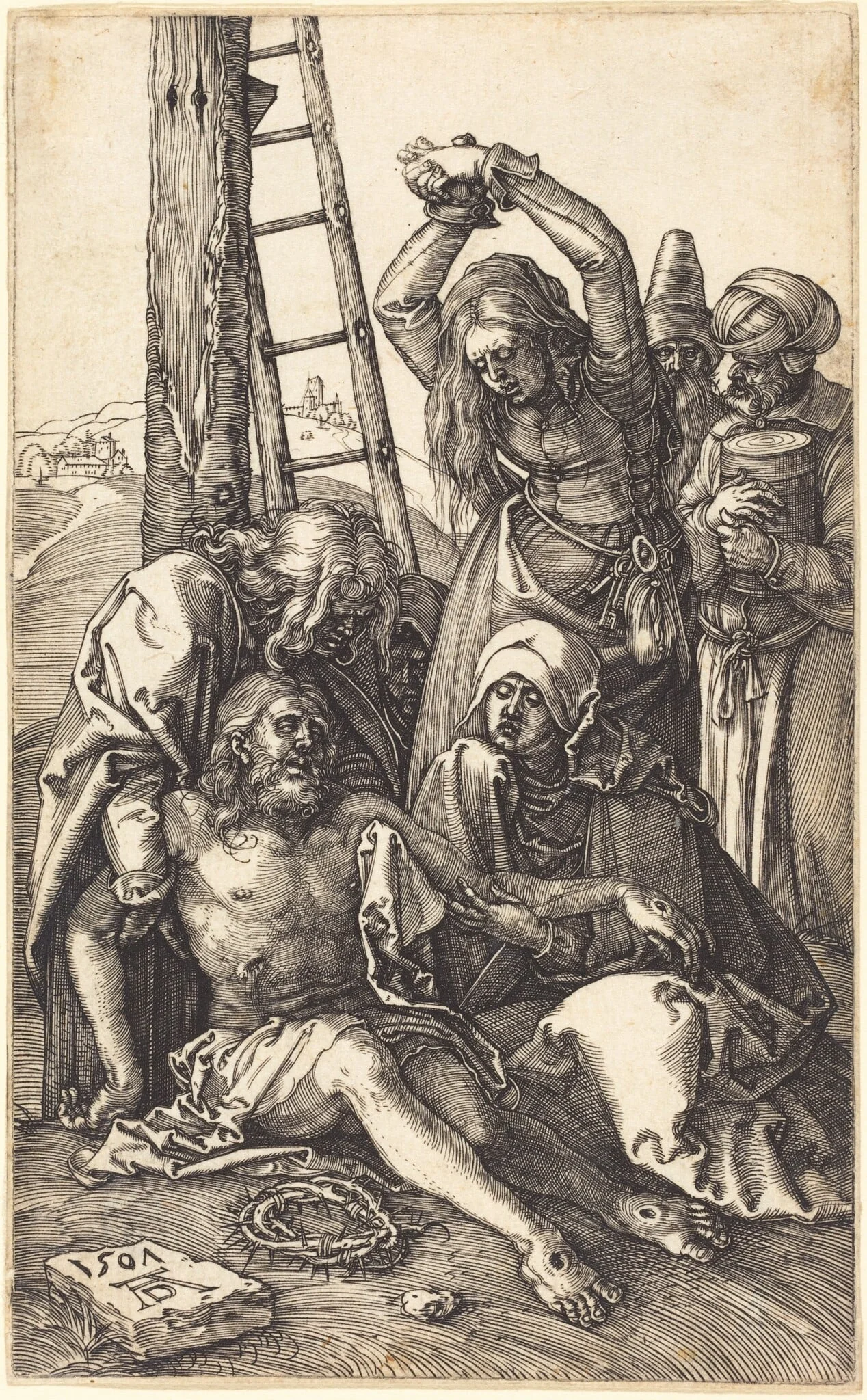 The Lamentation, detail
