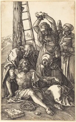 The Lamentation, by Albrecht Dürer, ink, 1507