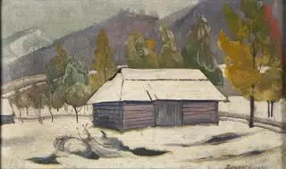 View on Kopieniec from Antałówka, by Stanisław Ignacy Witkiewicz, oil, 1913