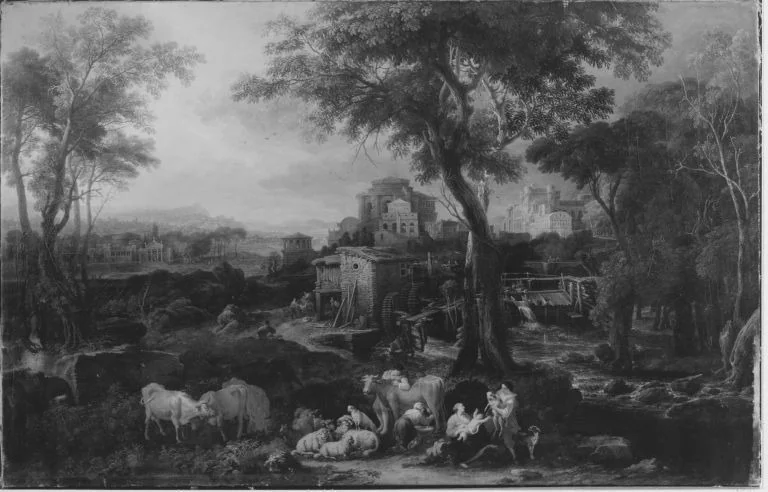 Große Landschaft, detail
