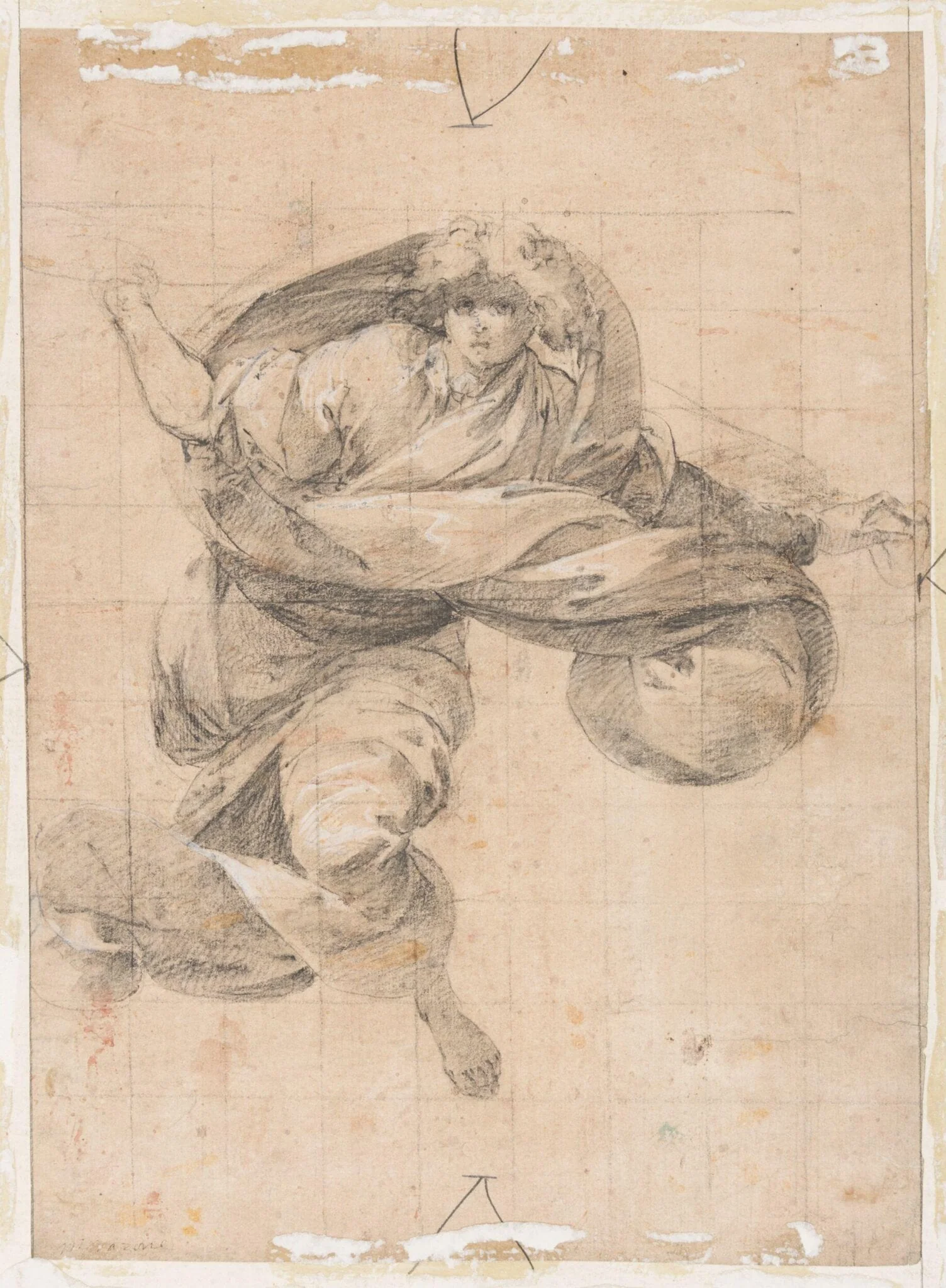 An angel in flight, detail