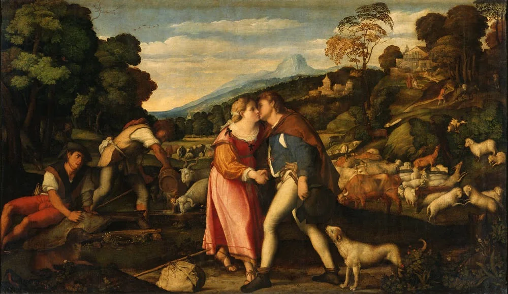 Jacob and Rachel, detail