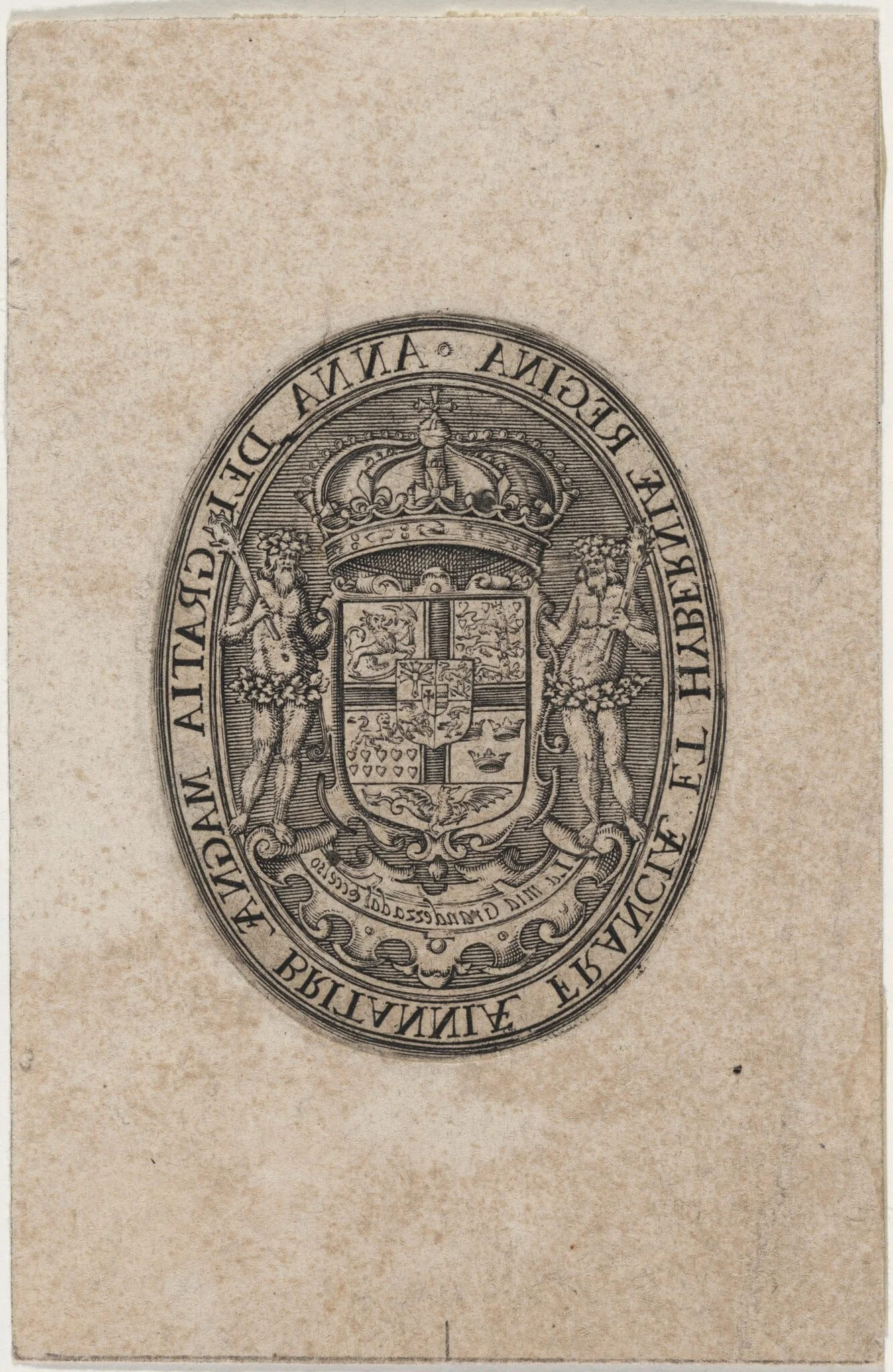 Shield of Anne of Denmark, detail
