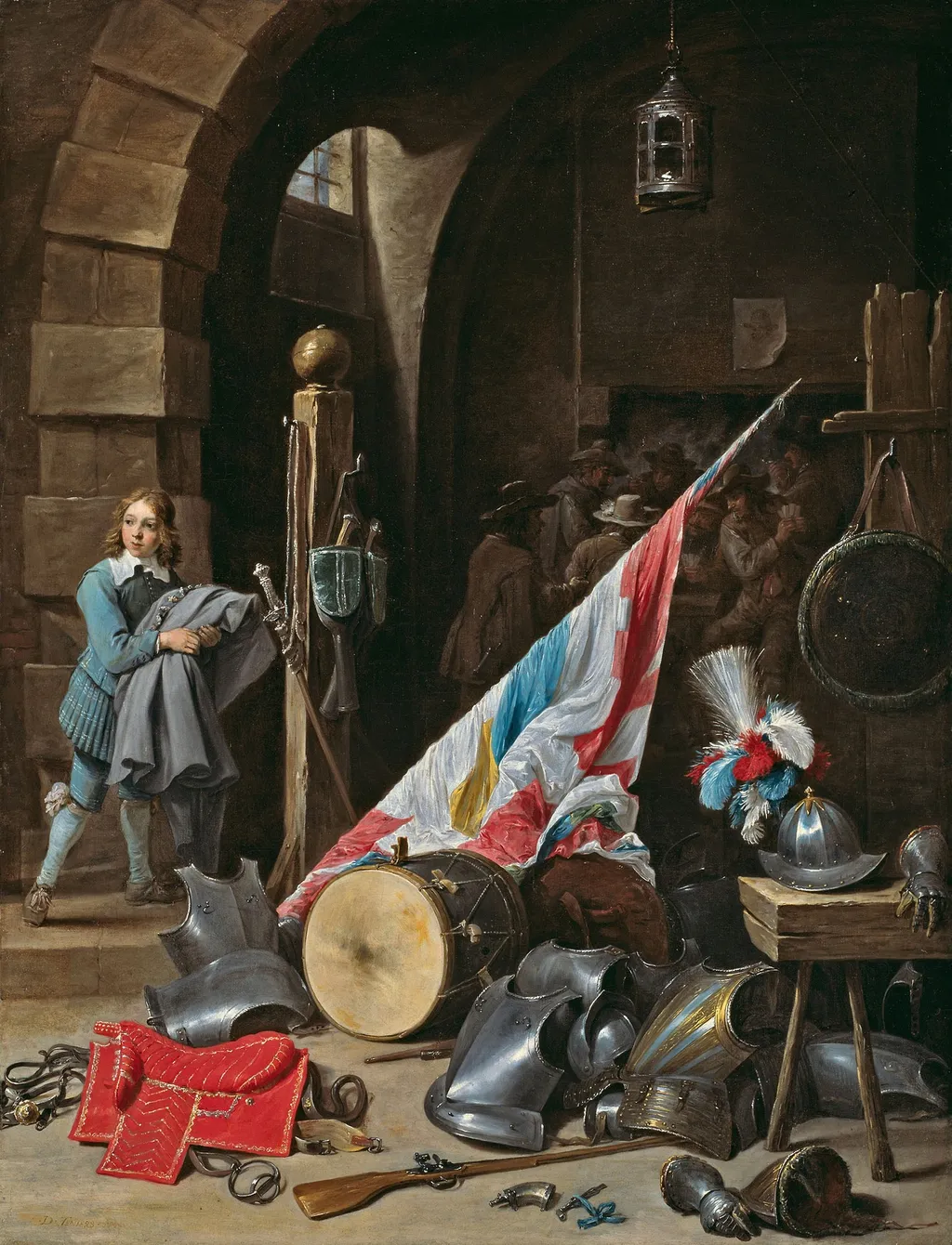The Guardhouse, by David Teniers the Younger, oil, 1645