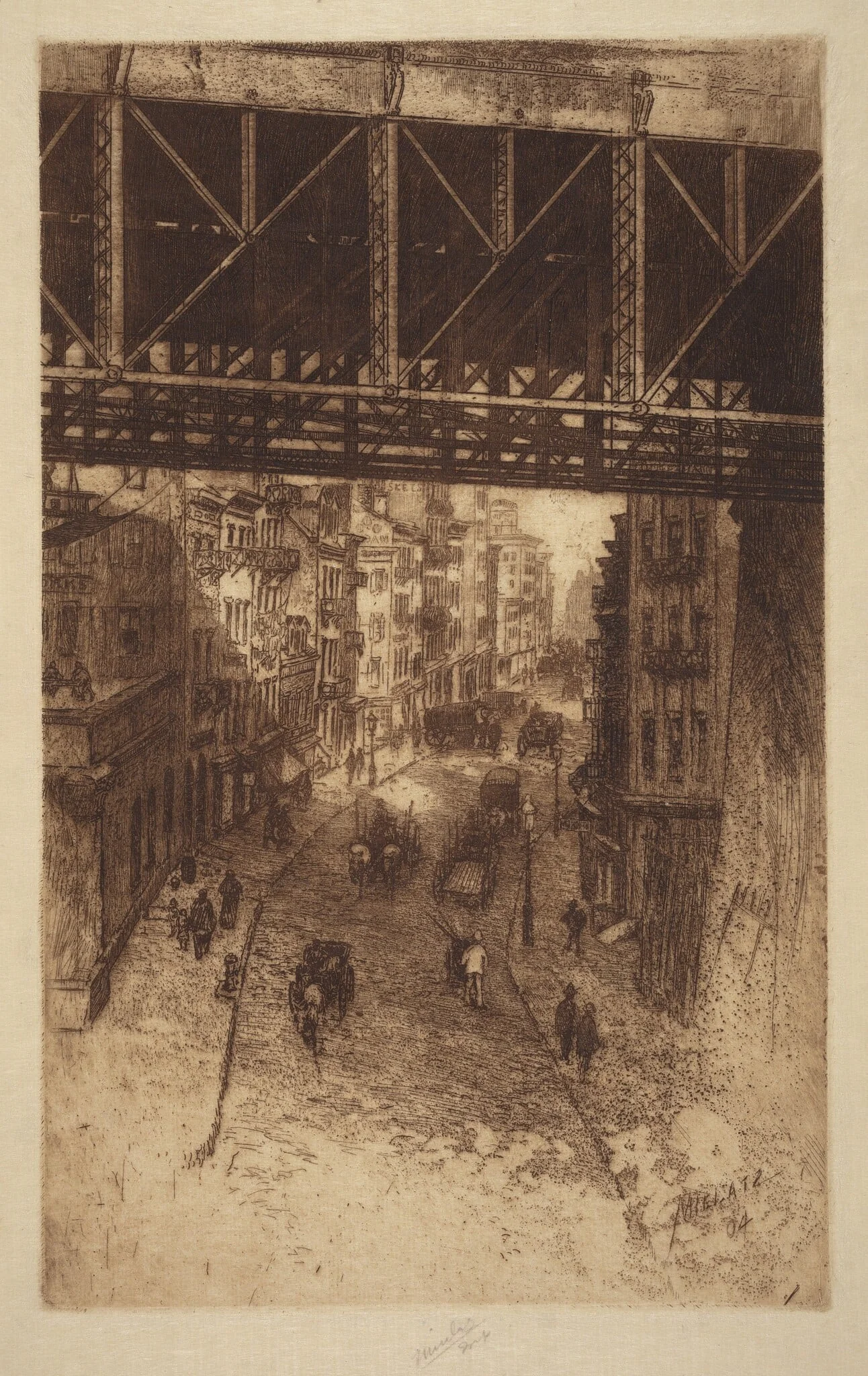 Cherry Street, N.Y., detail