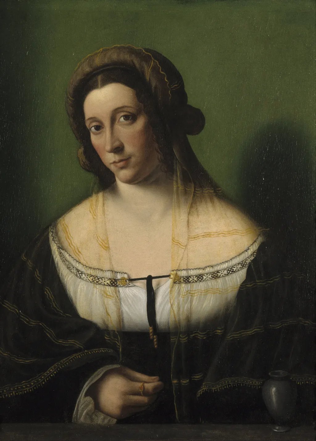 Portrait of a Lady as Mary Magdalen, by Bartolomeo Veneto, unspecified, 1520