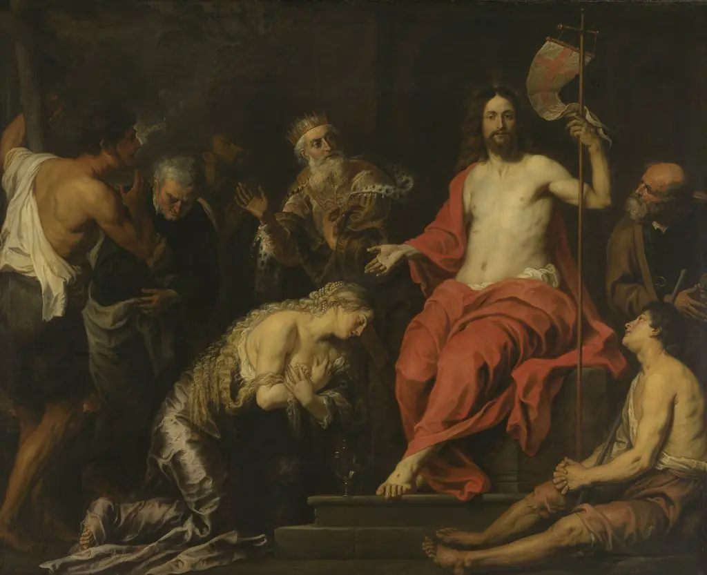 Christ and the repentant sinners, by Gerard Seghers, oil, 1630