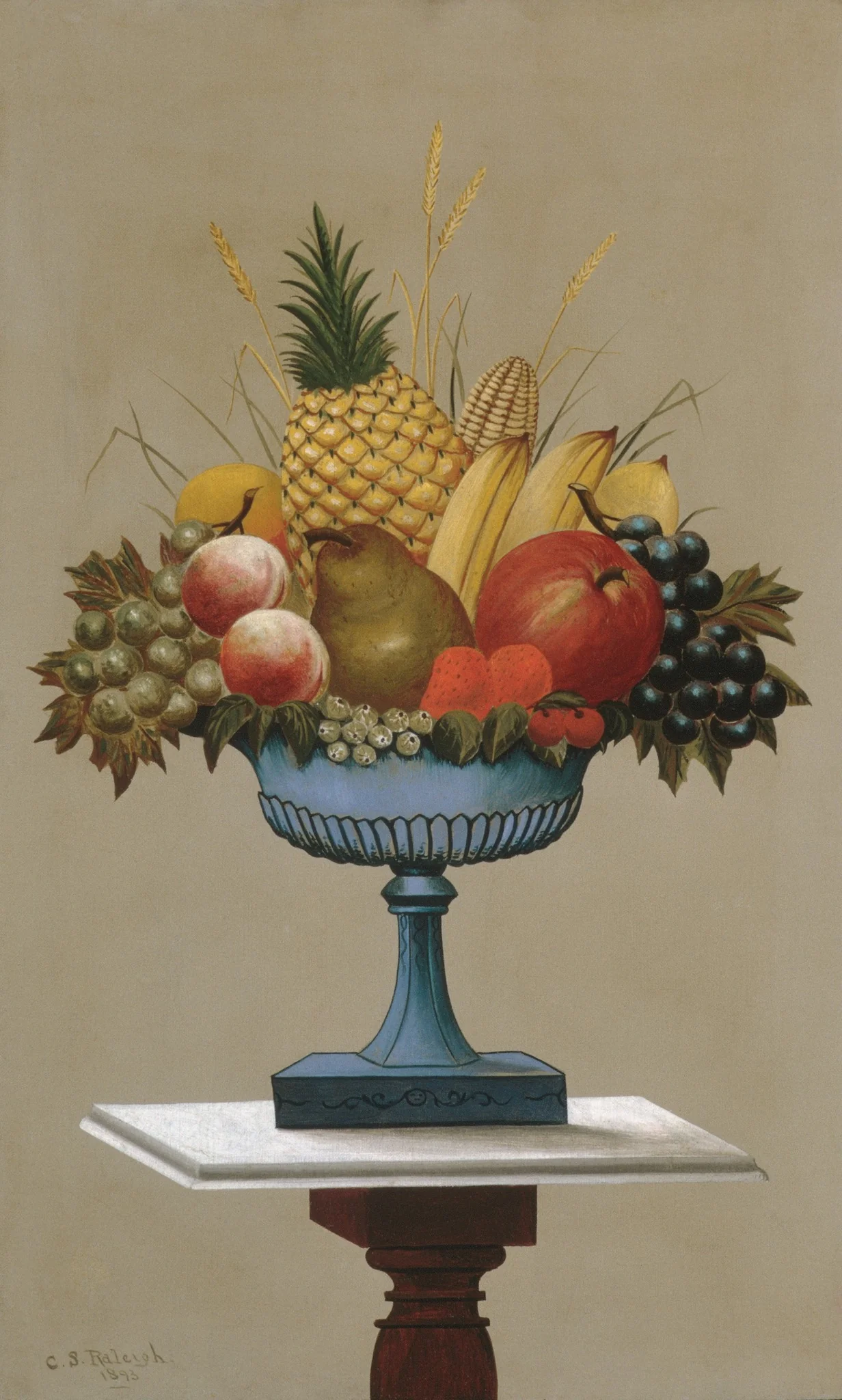 Fruit with Blue-footed Bowl, detail