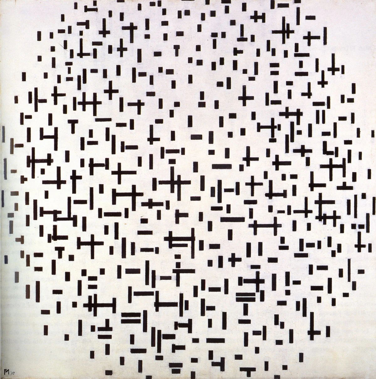 Composition in line, second state, detail