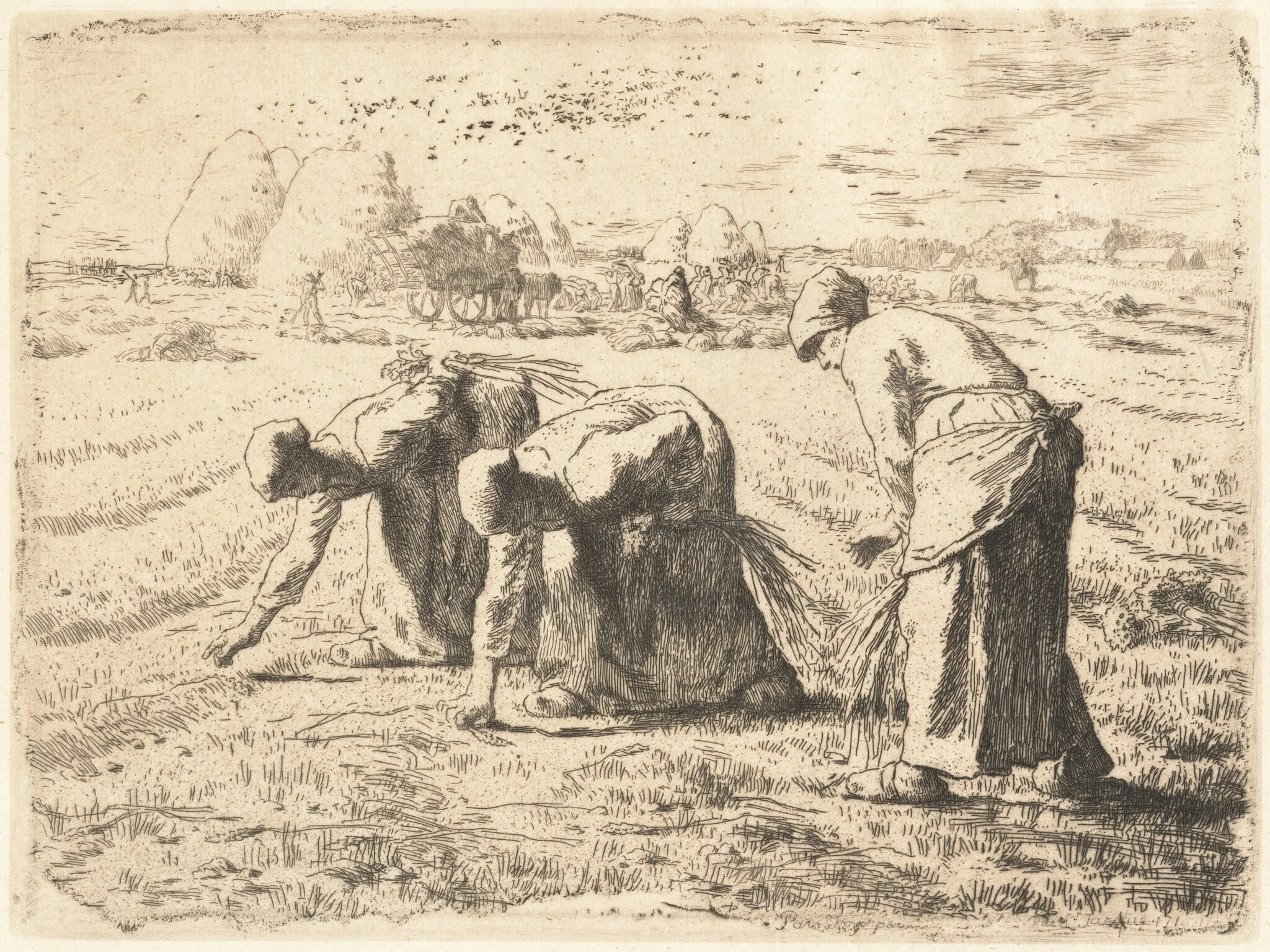 The Gleaners (Les Glanenses), detail