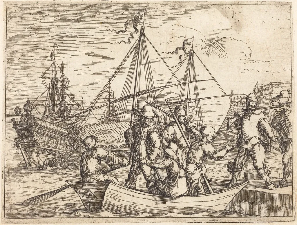 Capricci di varie battaglie, by Johann Wilhelm Baur, ink, 1635