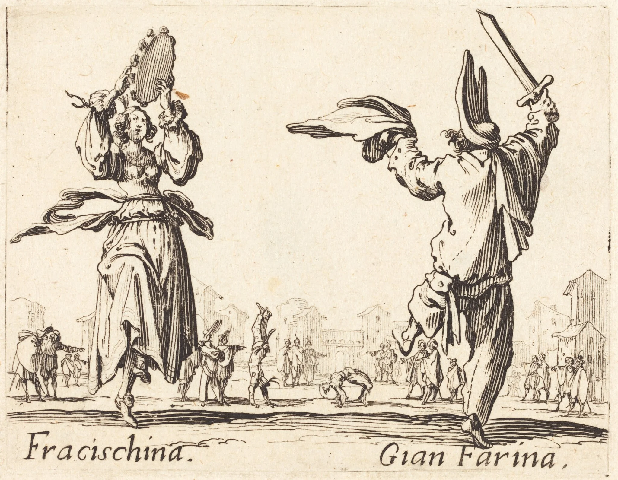 Fracischina and Gian Farina, detail