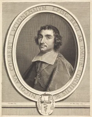 Nicolas Colbert, by Nicolas Pitau I, ink, 1652
