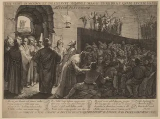 Plato's Cave, by Jan Pietersz Saenredam, ink, 1604