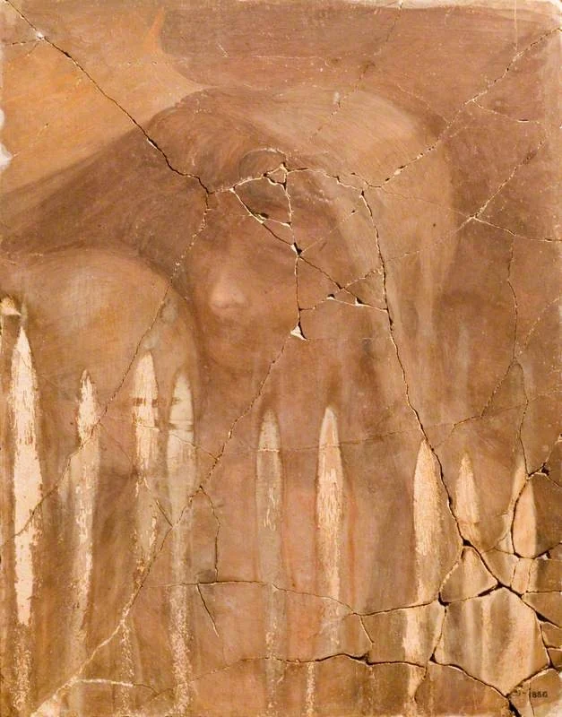 Two Female Heads, detail