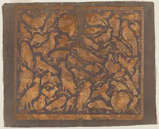 Endpaper with Birds, by Johann Georg Eckart, ink, 1827