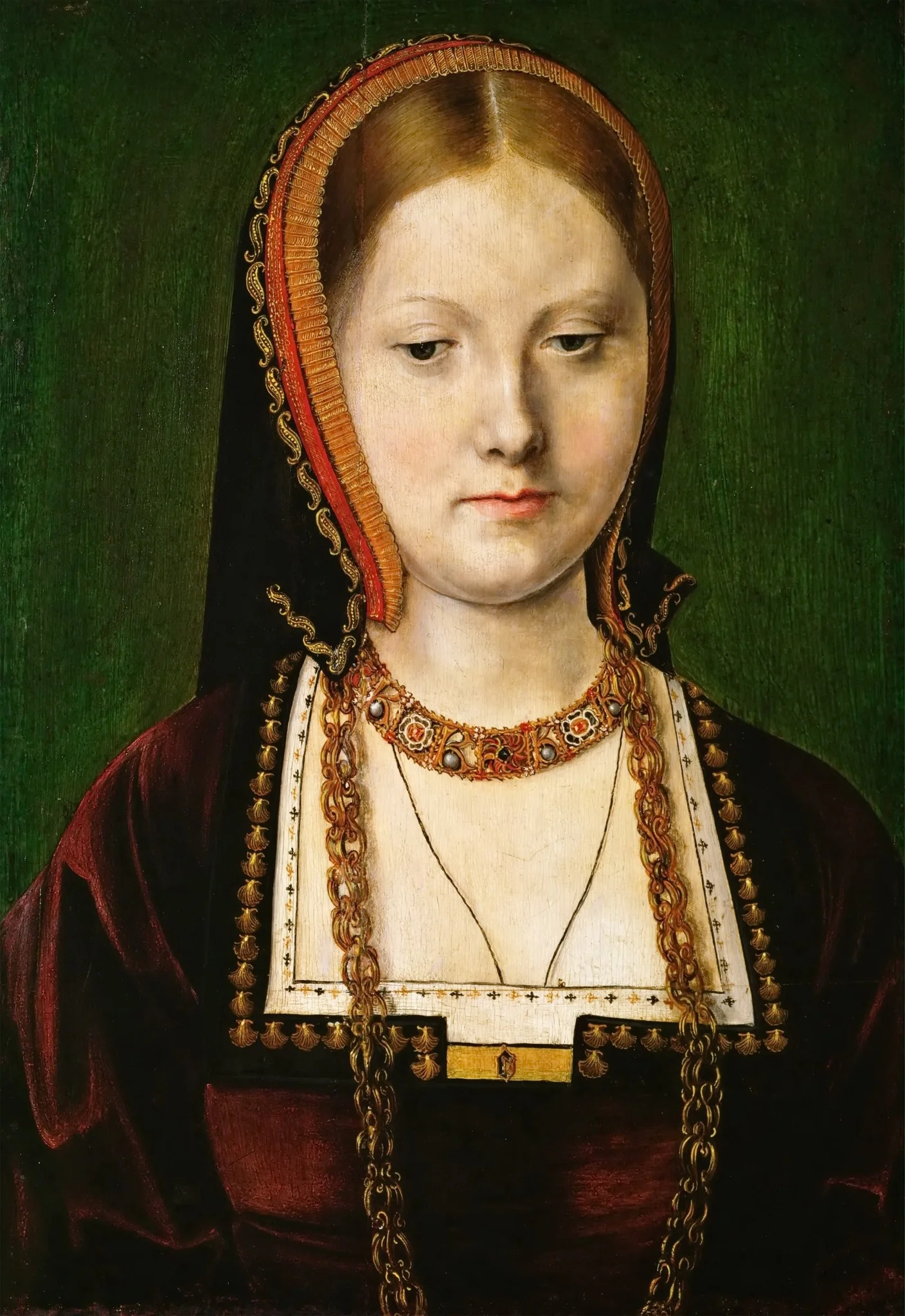 Mary Rose Tudor (1496-1533), Schwester Heinrichs VIII. von England (?), detail