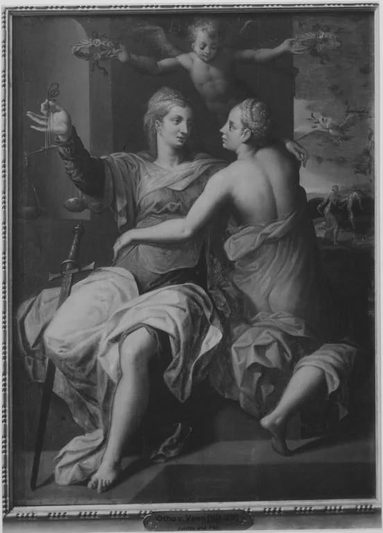 Justitia und Pax, detail