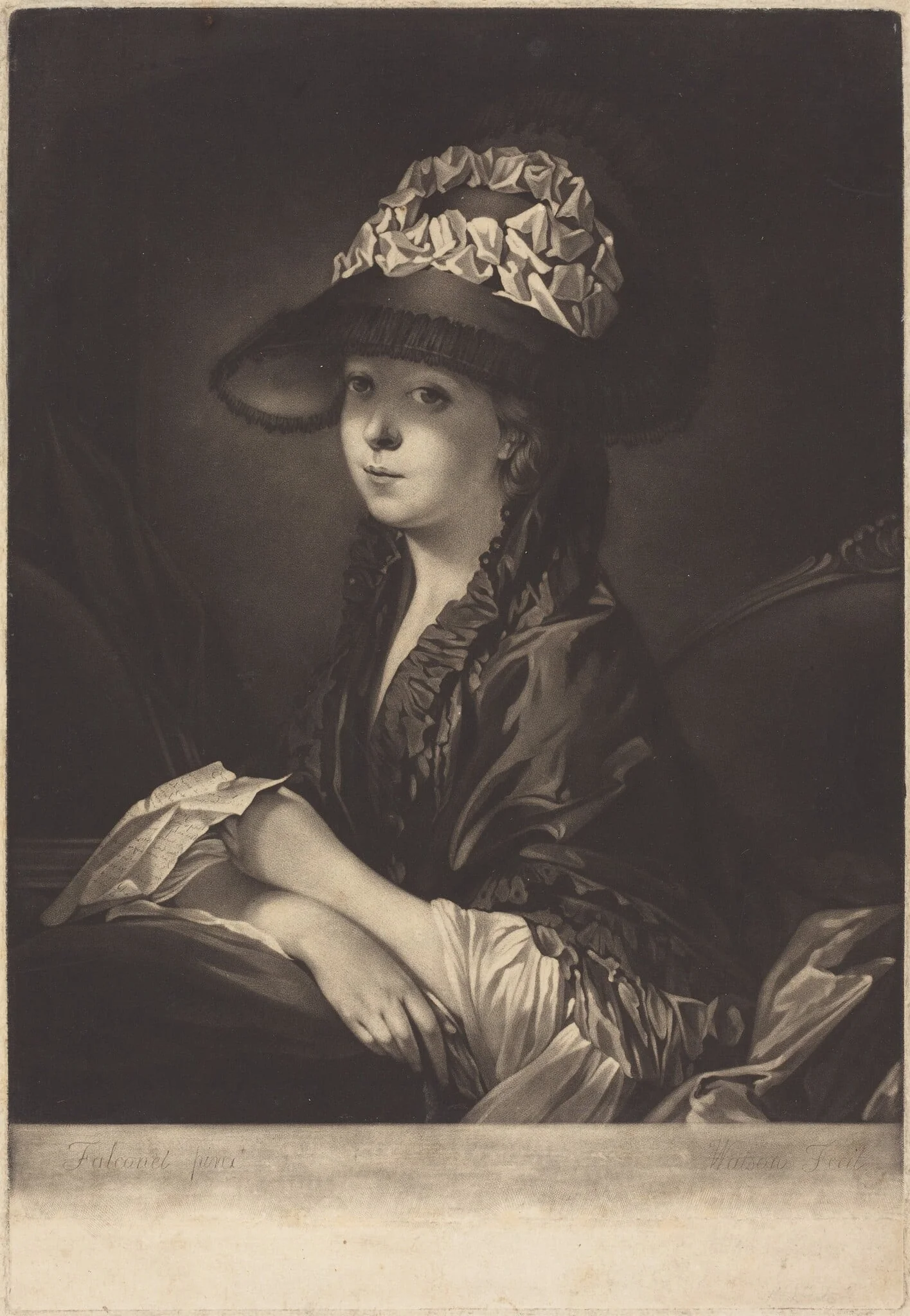 Lucinda, Miss Moore, detail
