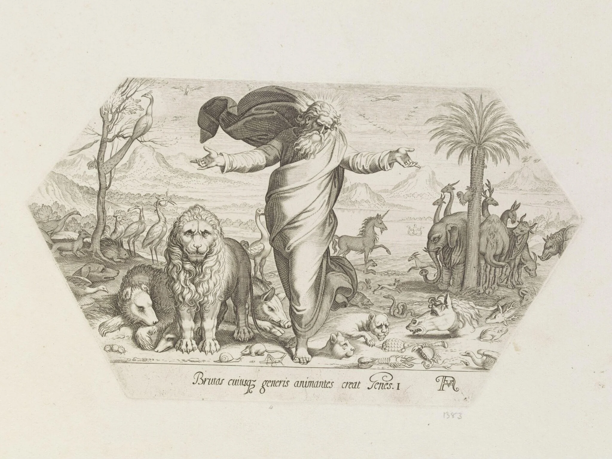 God creating the Animals, detail