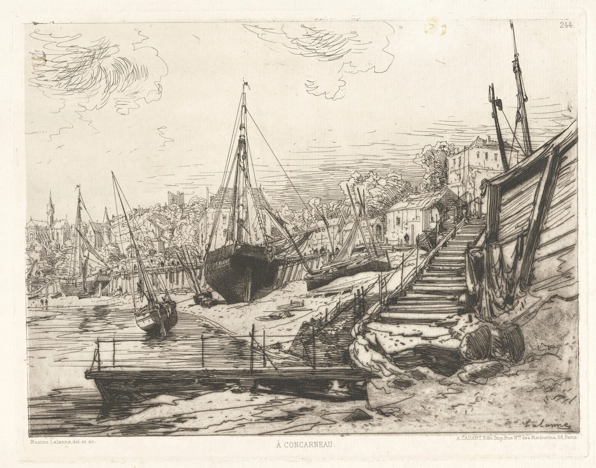 À Concarneau (Trouville), detail