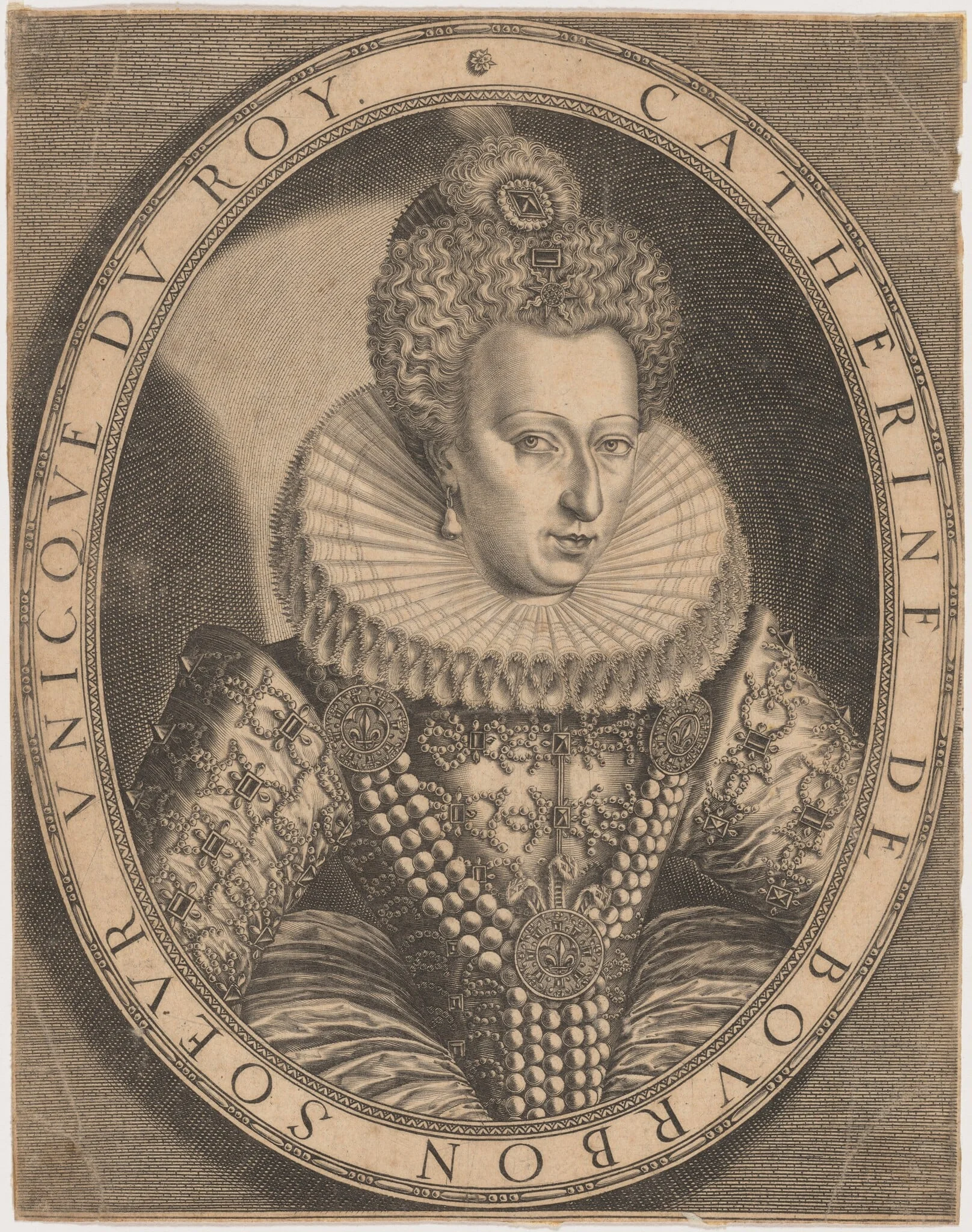 Catherine de Bourbon, detail
