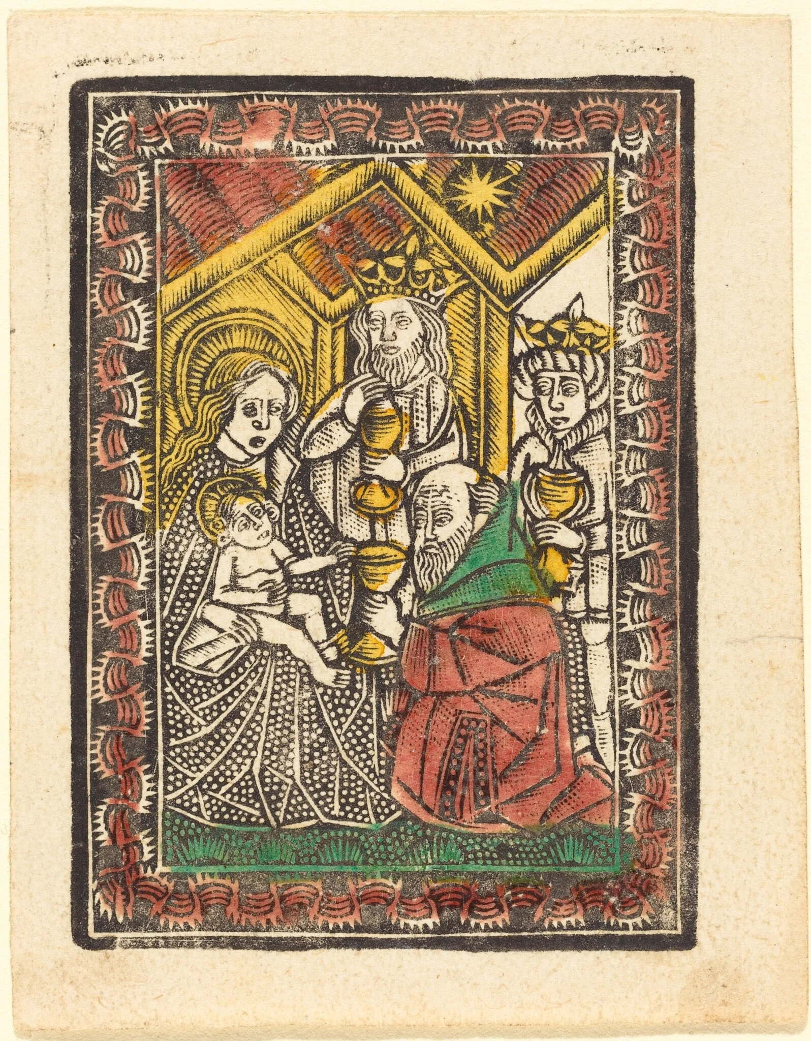 The Adoration of the Magi, detail
