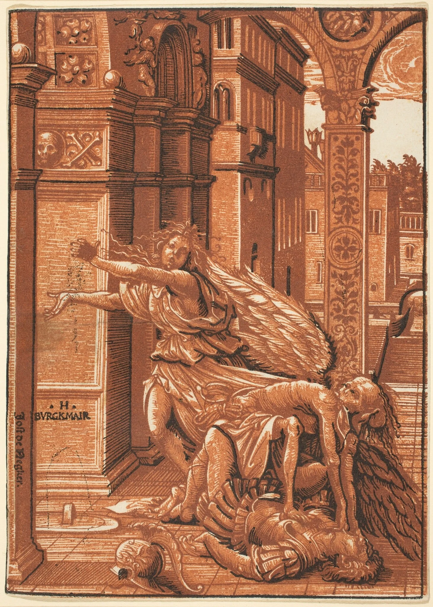 The Lovers Surprised by Death, detail