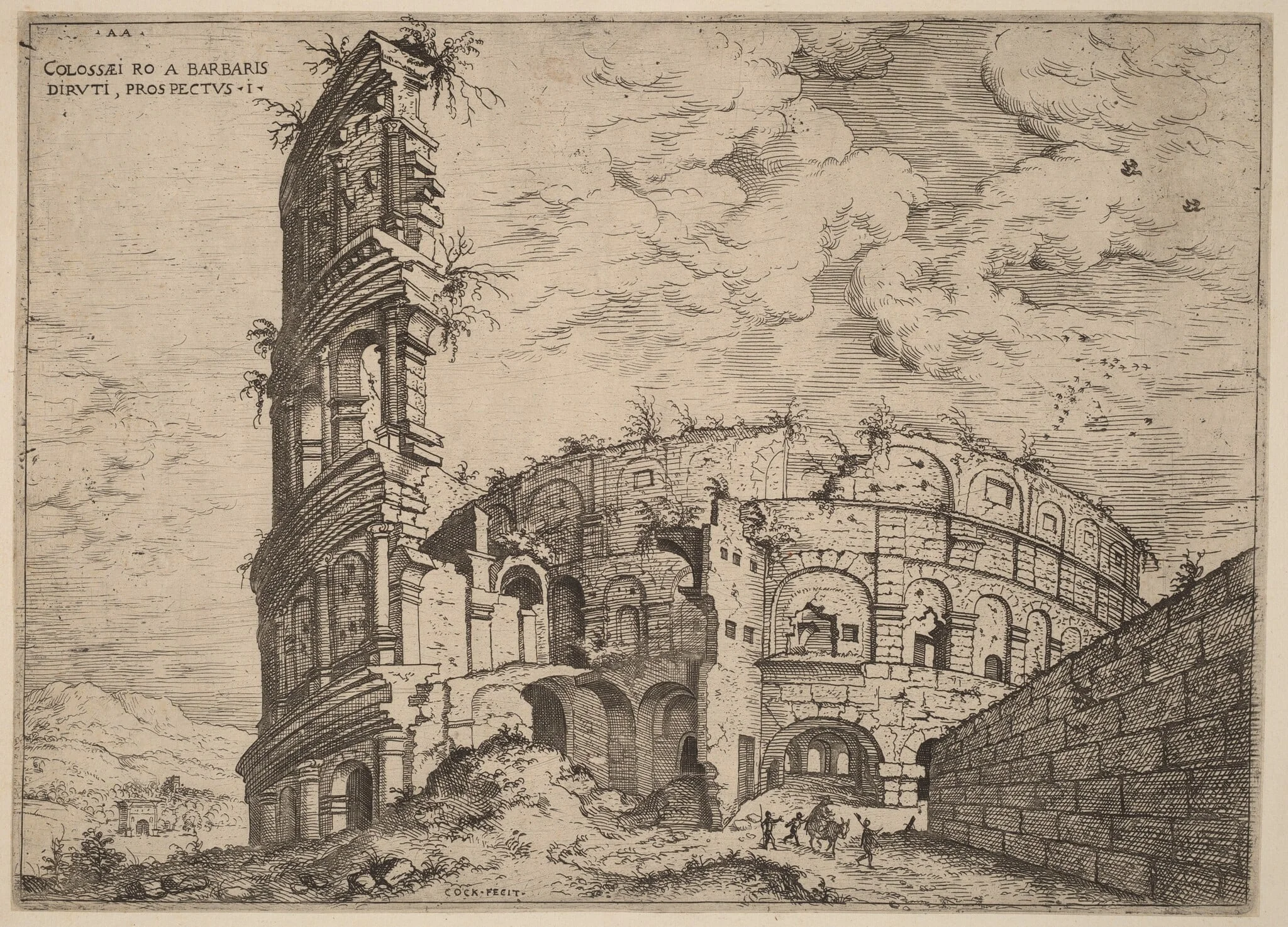 View of the Colosseum, detail