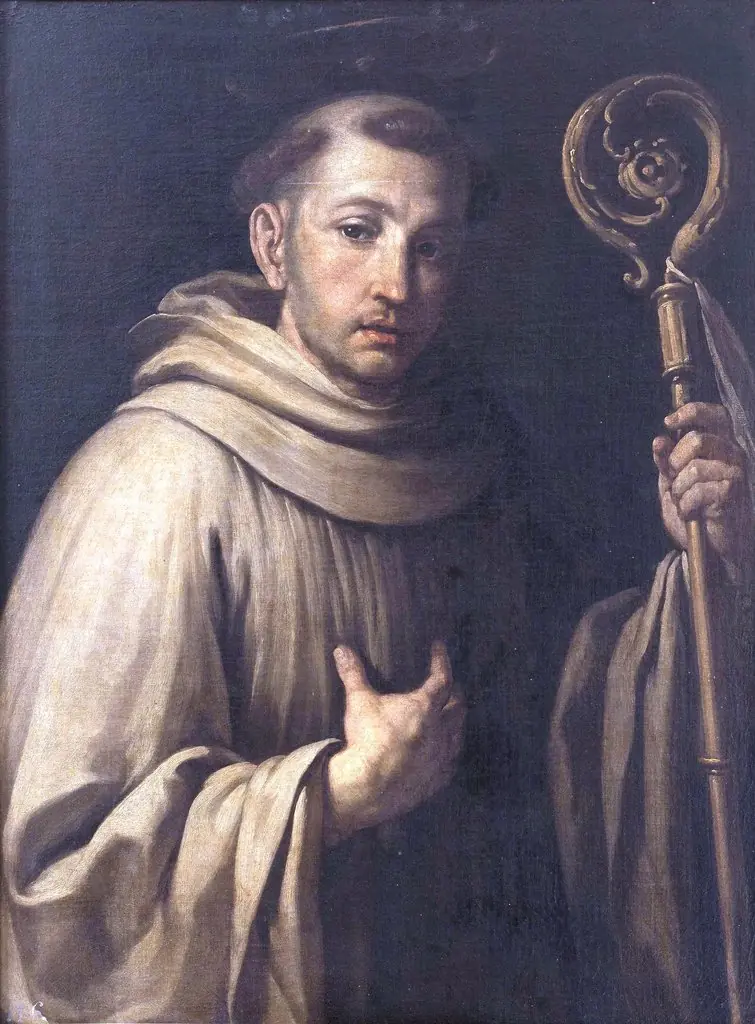 San Bernardo Abad, by Antonio Palomino, oil, 1601